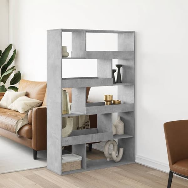rumdeler 100x33x156,5 cm konstrueret træ betongrå