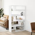 Miniatyrbillede 1 af 10: bogreol 100x33x156,5 cm konstrueret træ hvid