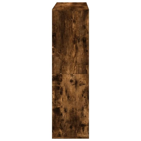 rumdeler 100x33x115 cm konstrueret træ røget egetræsfarve