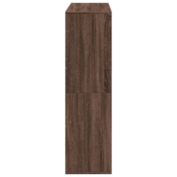 rumdeler 100x33x115 cm konstrueret træ brun egetræsfarve