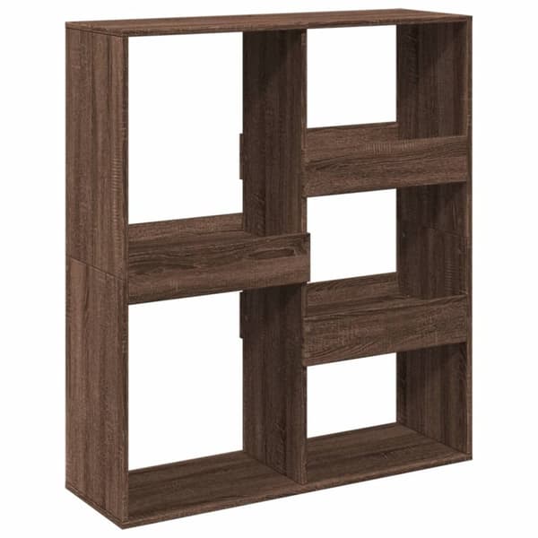 rumdeler 100x33x115 cm konstrueret træ brun egetræsfarve