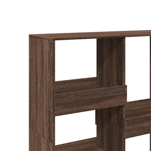 rumdeler 100x33x115 cm konstrueret træ brun egetræsfarve