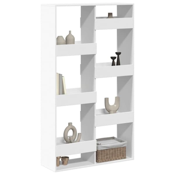 rumdeler 100x33x175 cm konstrueret træ hvid