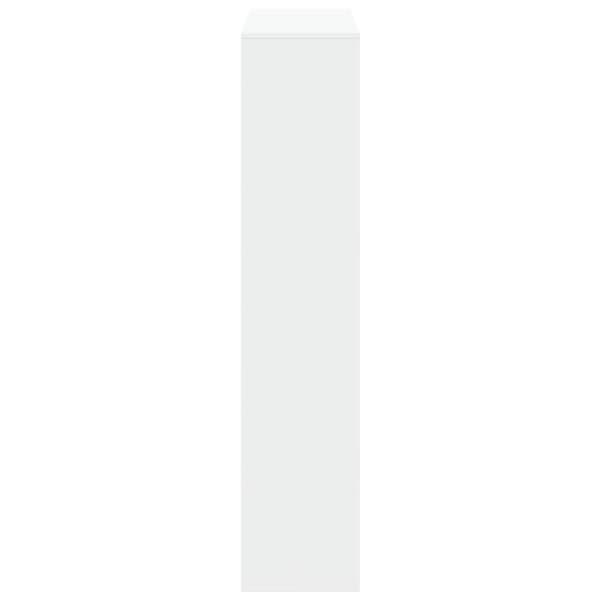 bogreol 100x33x156,5 cm konstrueret træ hvid