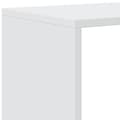 Miniatyrbillede 9 af 10: bogreol/rumdeler 99x29x99 cm 3 niveauer konstrueret træ hvid