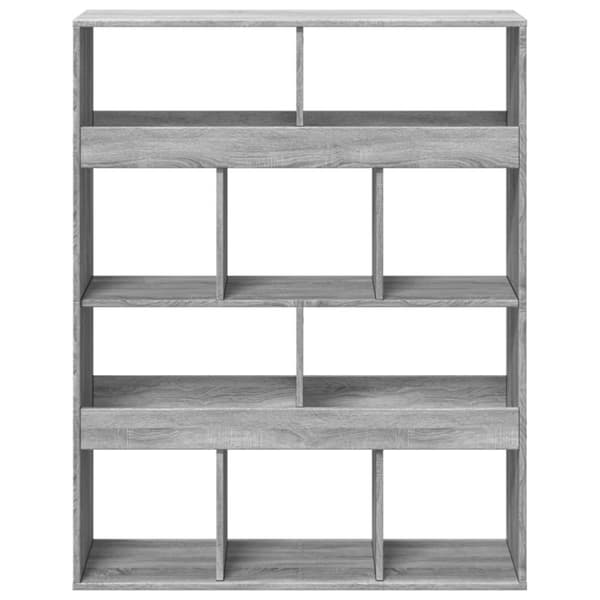 rumdeler 100x33x125,5 cm konstrueret træ grå sonoma-eg