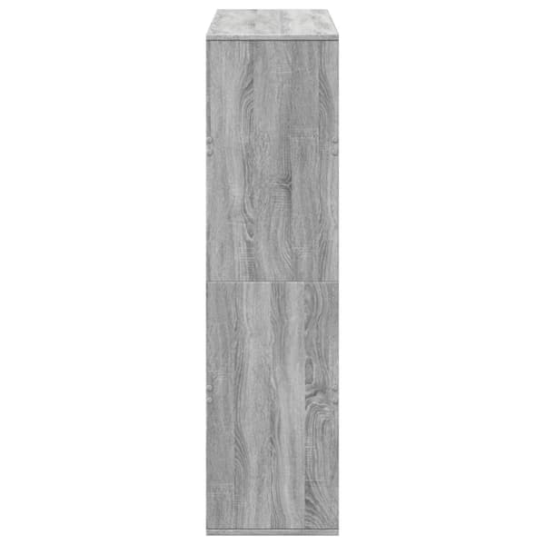 rumdeler 100x33x125,5 cm konstrueret træ grå sonoma-eg