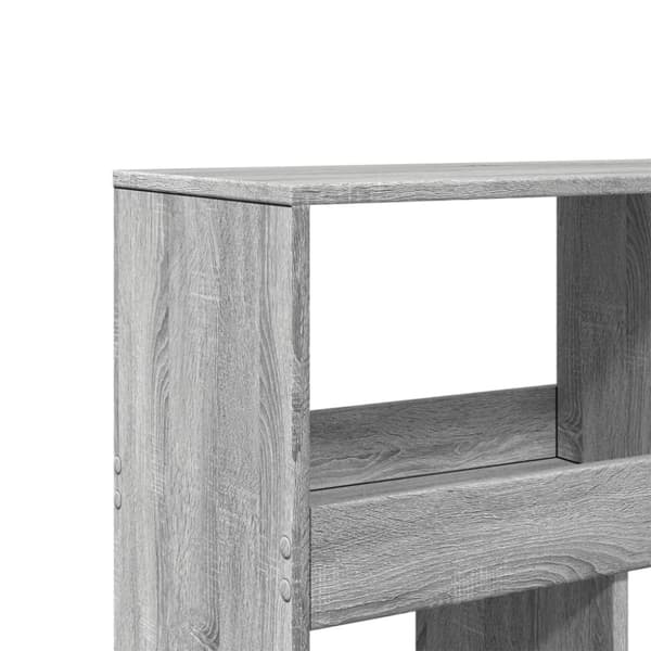 rumdeler 100x33x125,5 cm konstrueret træ grå sonoma-eg
