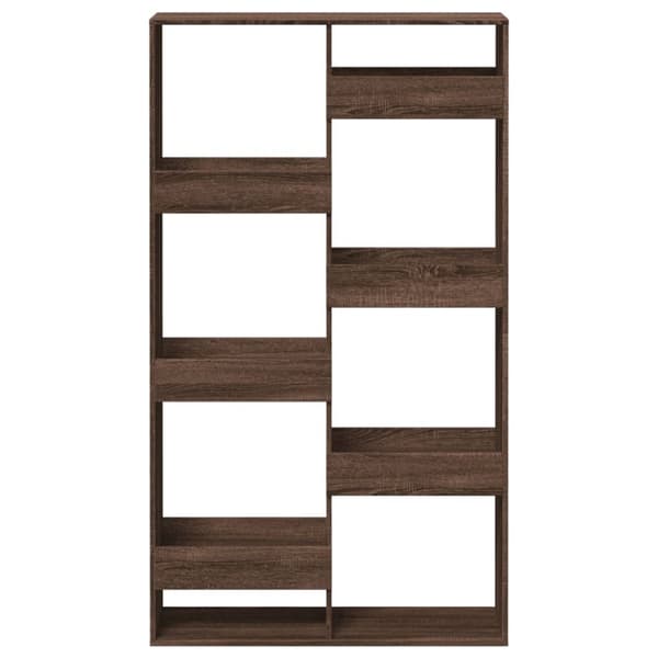 rumdeler 100x33x175 cm konstrueret træ brun egetræsfarve