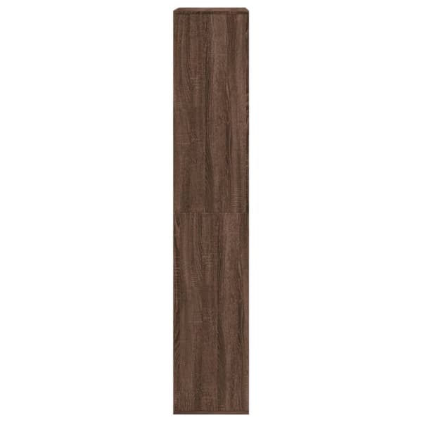 rumdeler 100x33x175 cm konstrueret træ brun egetræsfarve