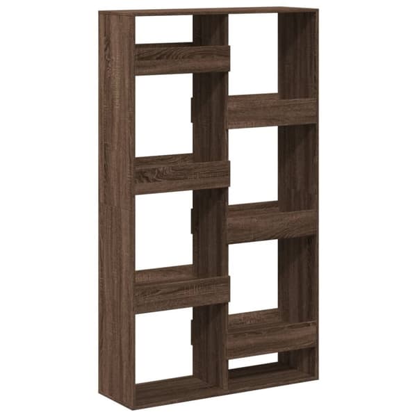 rumdeler 100x33x175 cm konstrueret træ brun egetræsfarve