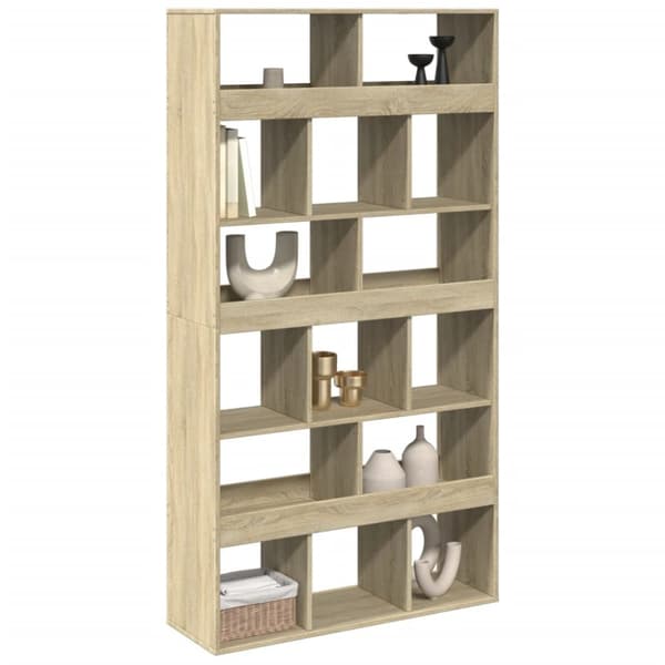 rumdeler 100x33x187,5 cm konstrueret træ sonoma-eg