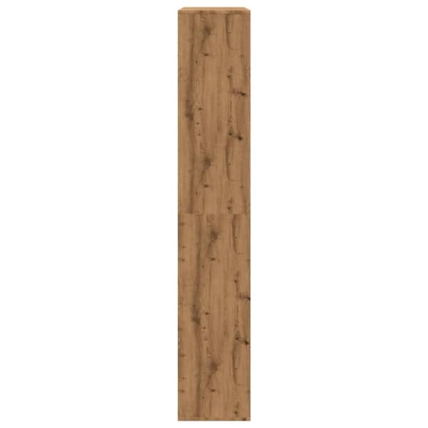 rumdeler 100x33x187,5 cm konstrueret træ egetræsfarve