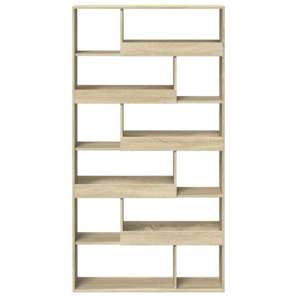 bogreol 100x33x187,5 cm konstrueret træ sonoma-eg