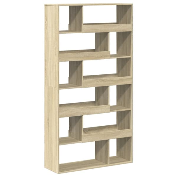 bogreol 100x33x187,5 cm konstrueret træ sonoma-eg