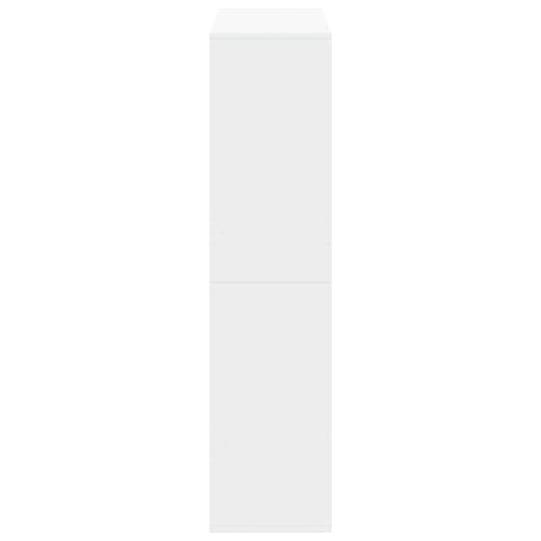 bogreol 100x33x135 cm konstrueret træ hvid