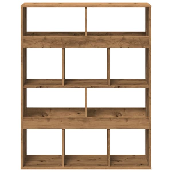 bogreol 100x33x125,5 cm konstrueret træ kunsteg