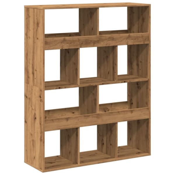 bogreol 100x33x125,5 cm konstrueret træ kunsteg
