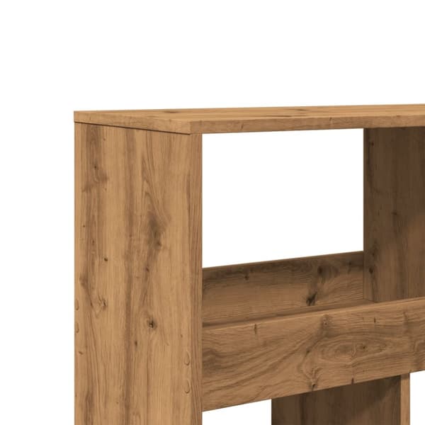 bogreol 100x33x125,5 cm konstrueret træ kunsteg