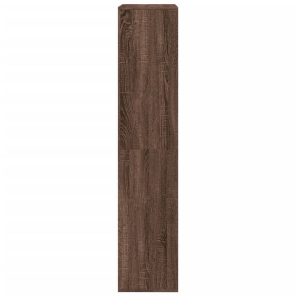 bogreol 100x33x155,5 cm konstrueret træ brun egetræsfarve
