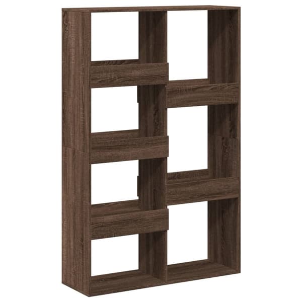 bogreol 100x33x155,5 cm konstrueret træ brun egetræsfarve