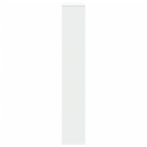 bogreol 60x20x120 cm konstrueret træ hvid