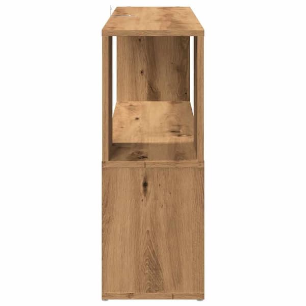 bogreol 100x24x63 cm konstrueret træ kunsteg