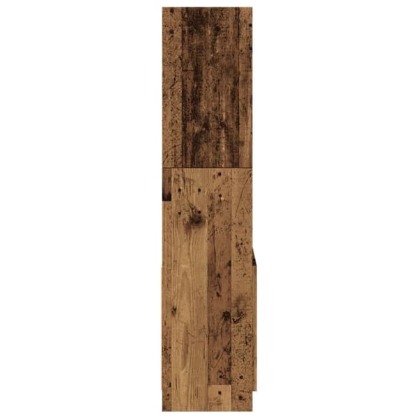 højskab 63x33x140 cm konstrueret træ antikt træ