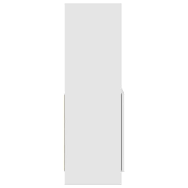 højskab 92x33x100 cm konstrueret træ hvid