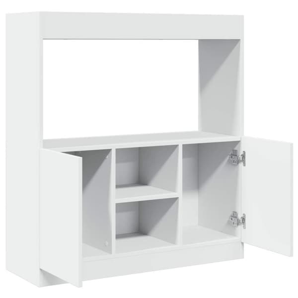 højskab 92x33x100 cm konstrueret træ hvid