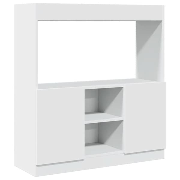 højskab 92x33x100 cm konstrueret træ hvid