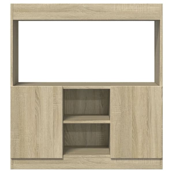 højskab 92x33x100 cm konstrueret træ sonoma-eg