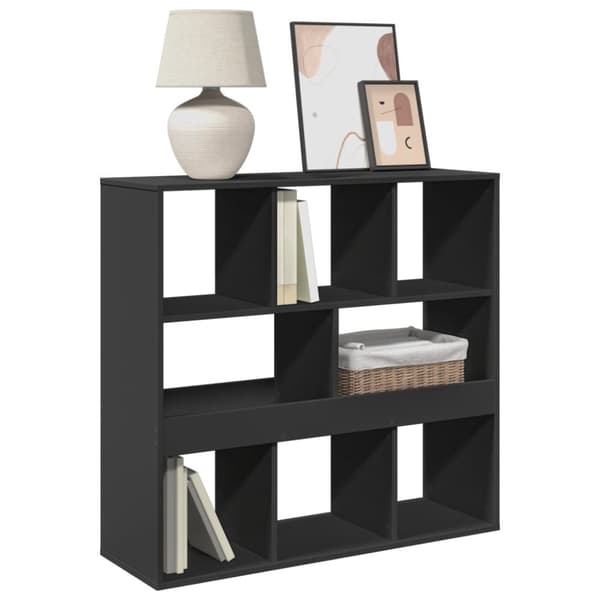 bogreol/rumdeler 100x33x94,5 cm sort