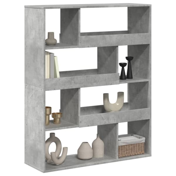 rumdeler 100x33x125,5 cm konstrueret træ betongrå