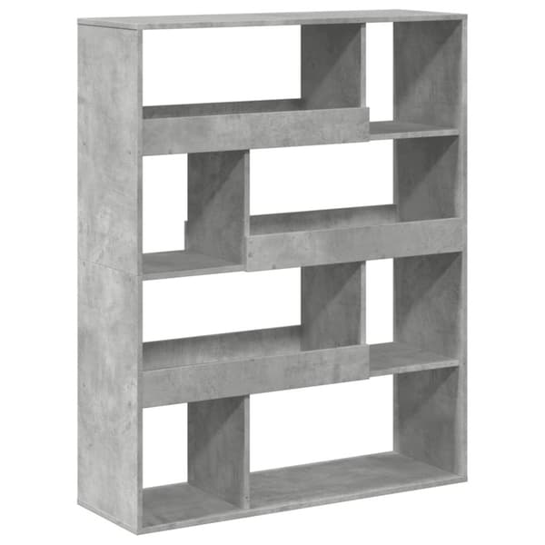 rumdeler 100x33x125,5 cm konstrueret træ betongrå