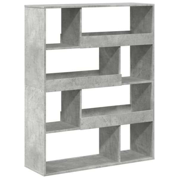 rumdeler 100x33x125,5 cm konstrueret træ betongrå