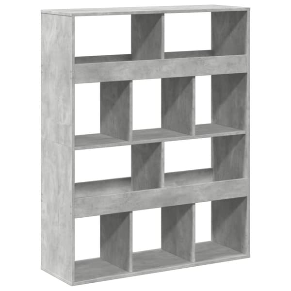 rumdeler 100x33x125,5 cm konstrueret træ betongrå