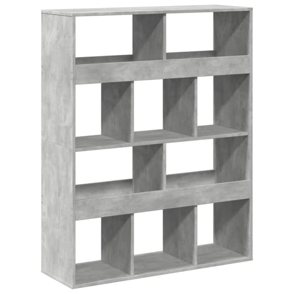 rumdeler 100x33x125,5 cm konstrueret træ betongrå