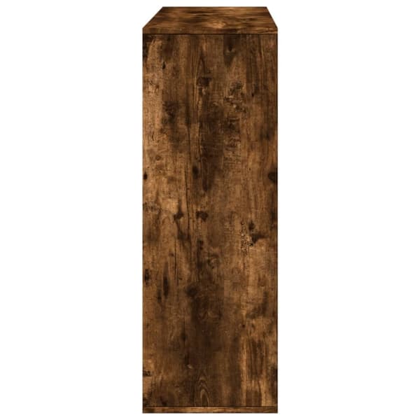 rumdeler 100x33x94,5 cm konstrueret træ røget egetræsfarve
