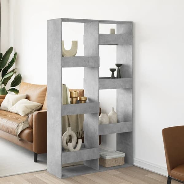 rumdeler 100x33x175 cm konstrueret træ betongrå