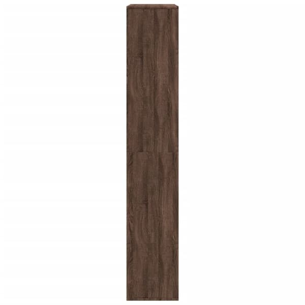 rumdeler 100x33x187,5 cm konstrueret træ brun egetræsfarve