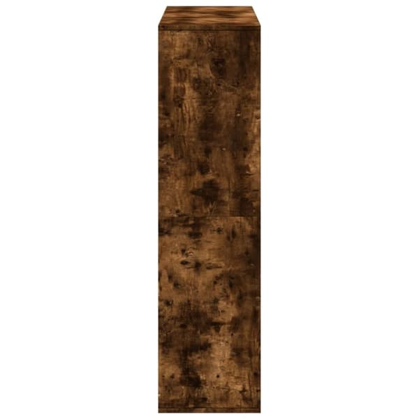 bogreol 100x33x125,5 cm konstrueret træ røget egetræsfarve