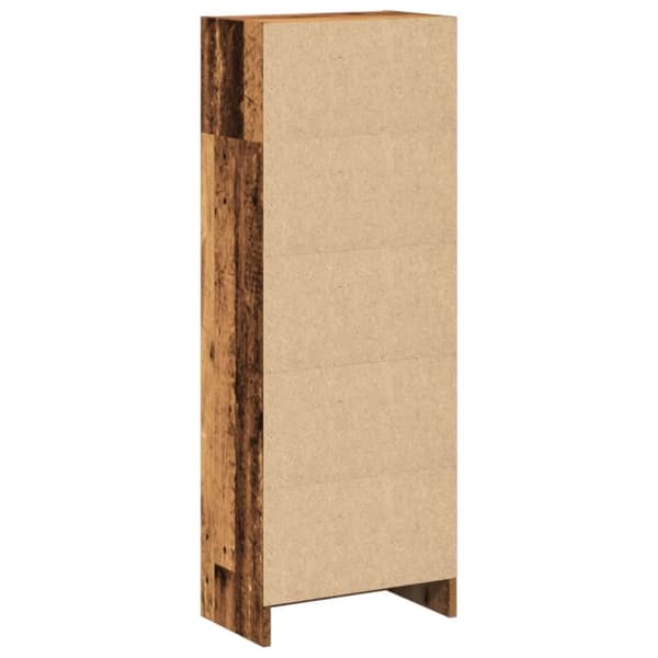 bogreol 40x24x109 cm konstrueret træ antikt træ