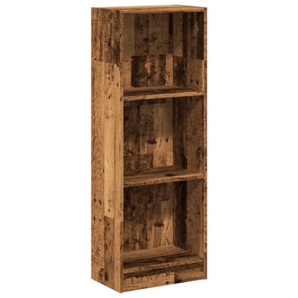 bogreol 40x24x109 cm konstrueret træ antikt træ