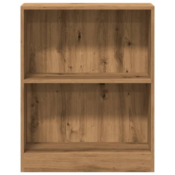 bogreol 60x24x76 cm konstrueret træ egetræsfarve