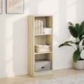 Miniatyrbillede 3 af 10: bogreol 40x24x109 cm konstrueret træ sonoma-eg