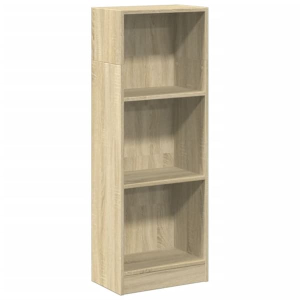 bogreol 40x24x109 cm konstrueret træ sonoma-eg