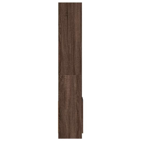 Kaappi ruskea tammi 92x33x180 cm tekninen puu