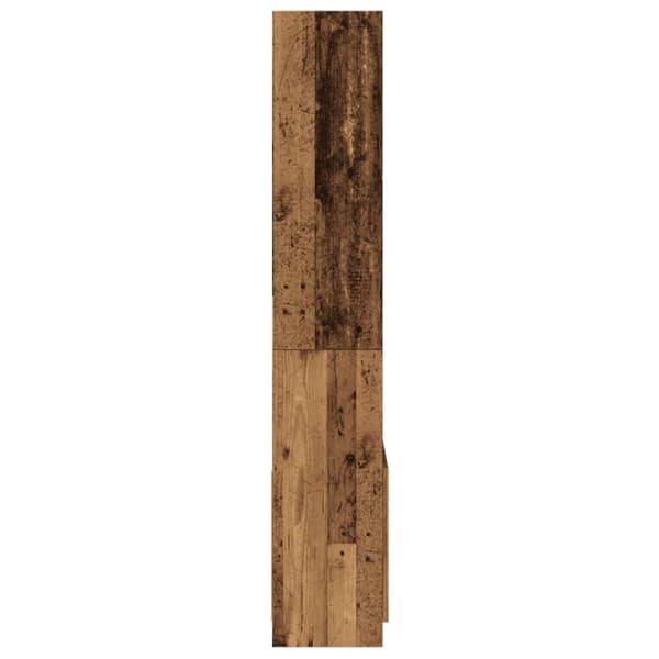 højskab 63x33x180 cm konstrueret træ antikt træ