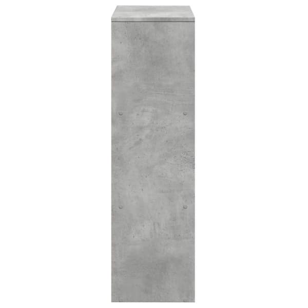 Huoneenjakaja 3 tasoa betoninharmaa 99x29x99 cm tekninen puu